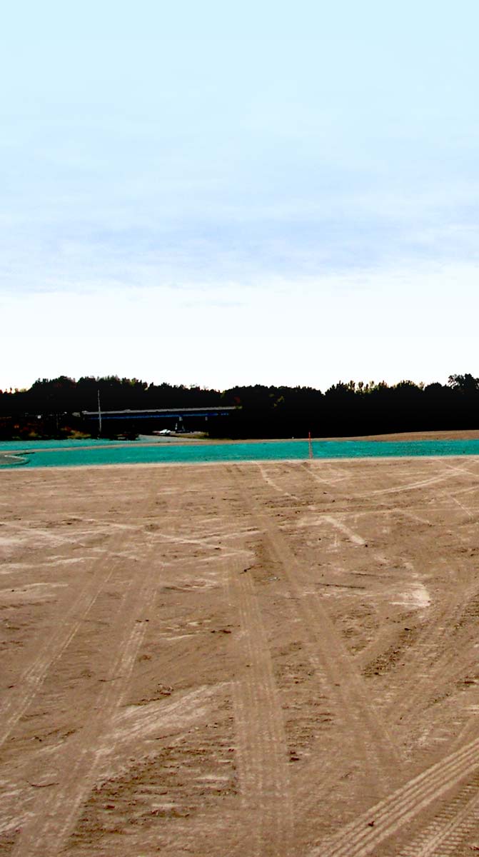 Land cleared for construction